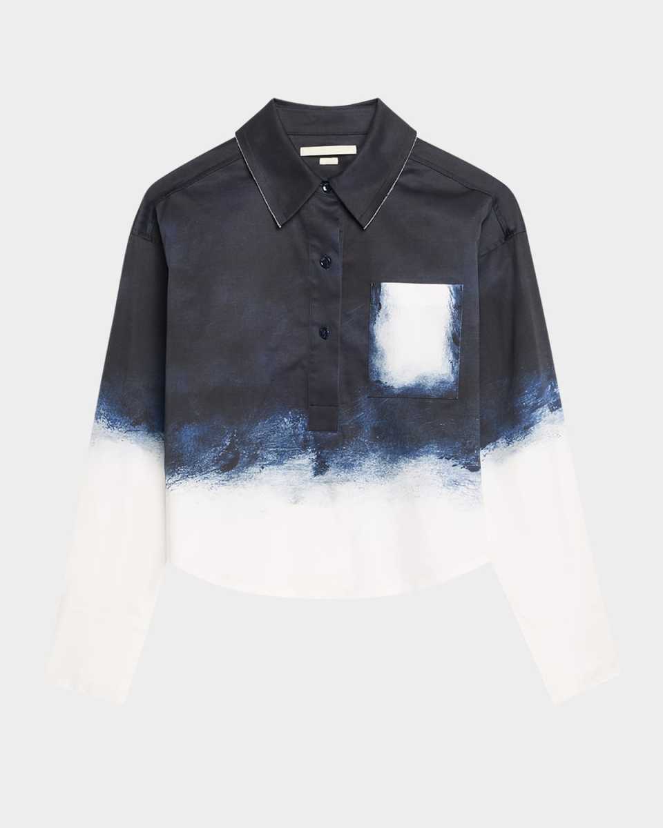 Long-Sleeve Printed Cotton Popov